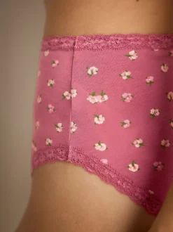 Dagen van de week - 7 Katoenen slipjes met kant