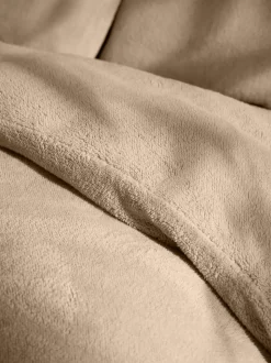 Dekbedovertrek- en kussensloopset van teddy fleece