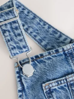 Denim - Barrel 100% katoenen bretelbroeken (3-16jr)