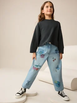 Denim - Doodle Printed Jeans (3-16yrs)
