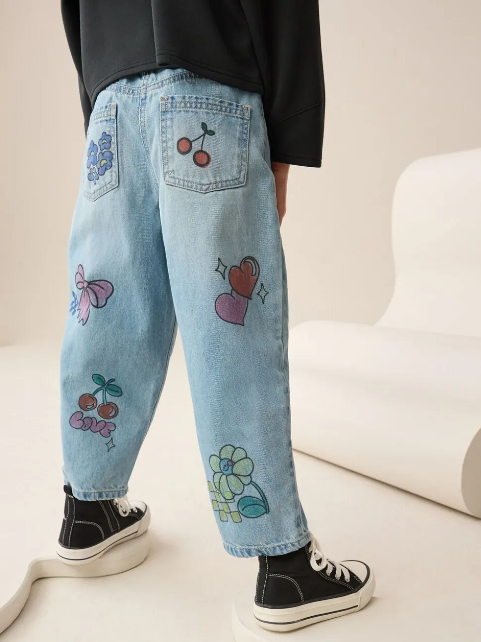 Denim - Doodle Printed Jeans (3-16yrs)