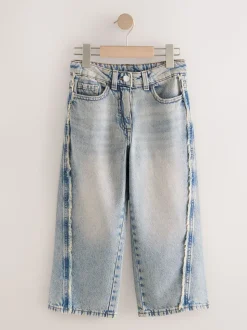 Denim - Fray Seam Jeans met wijde pijpen (3-16jr)