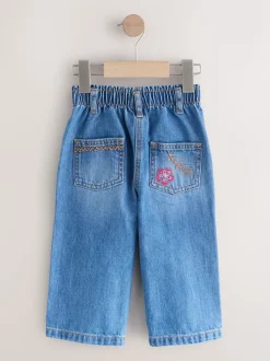 Denim - Jeans versierd met eenhoorns (3mnd-7jr)
