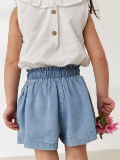 Denim - Short met knopen (3 mnd-7 jr)