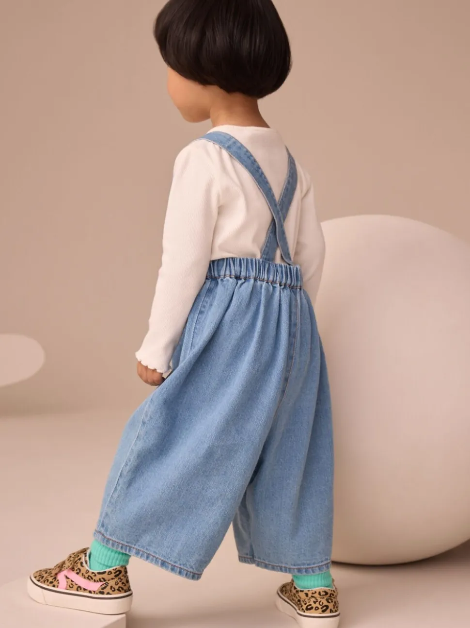 Denim - Tuinbroek met lange pijpen (3mnd-8jr)