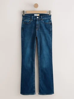 Denim donkerblauw - Mid Rise Stretch Bootcut Jeans