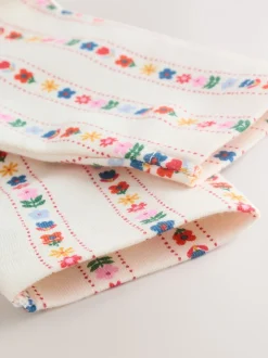 Denim met borduursel - Set van bretelbroek en bodysuit met lange mouwen 2 -delig (0mnd -3jr)