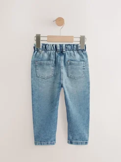 Denim met halve wassing - Mom jeans (3 mnd-7 jr)
