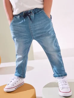 Denim met medium wassing - Superzachte jeans met stretch en elastische taille (3 mnd-7 jr)