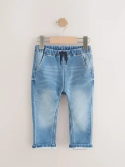 Denim met medium wassing - Superzachte jeans met stretch en elastische taille (3 mnd-7 jr)