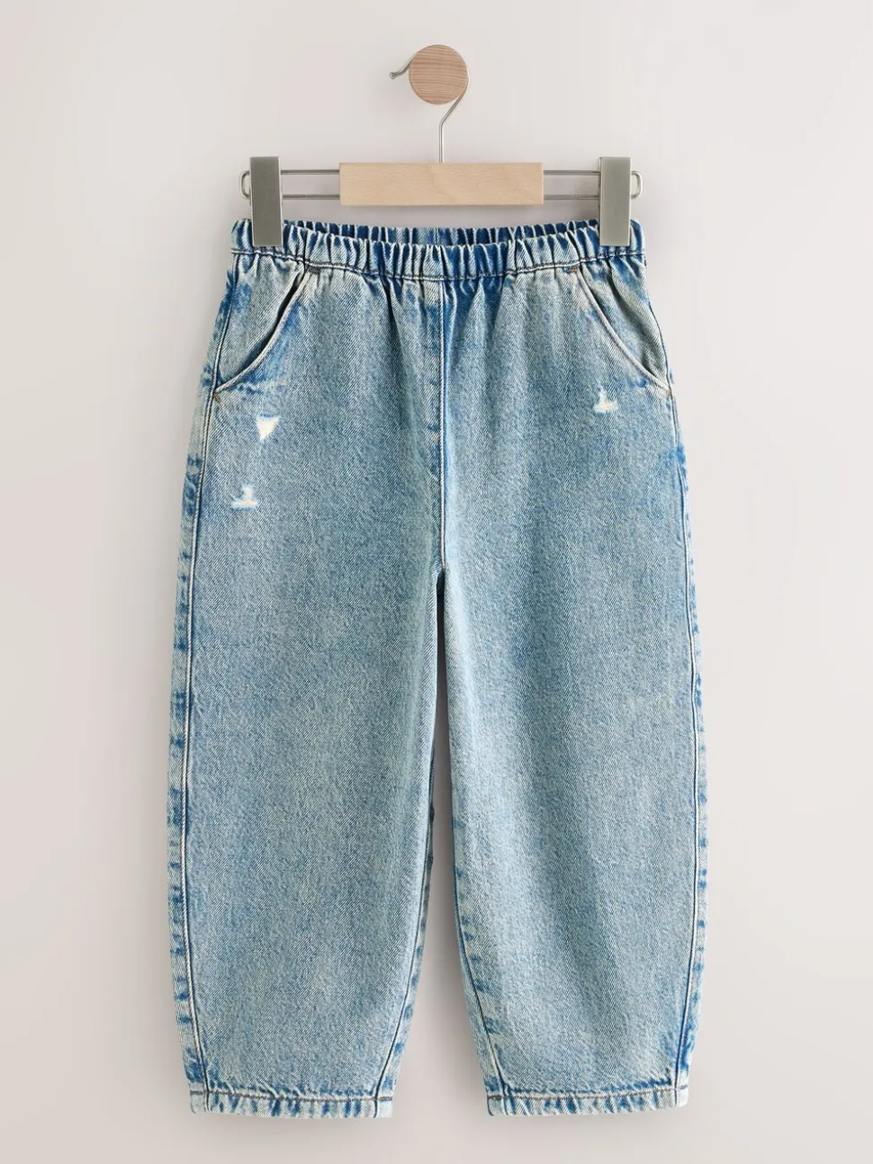 Denim tint - Barrel jeans met elastische taille (3-16jr)