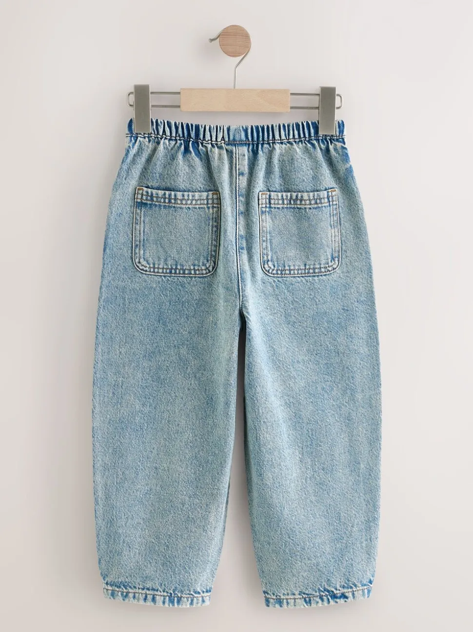 Denim tint - Barrel jeans met elastische taille (3-16jr)