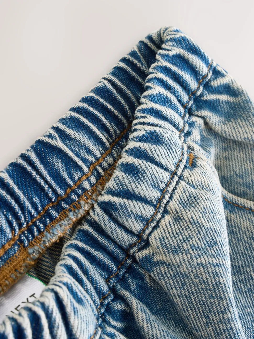 Denim tint - Barrel jeans met elastische taille (3-16jr)