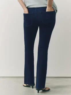 Denim-wassing - Check Jersey Bootcut Leggings