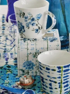 Designers Guild Set of 4 Kyoto Flower Mugs