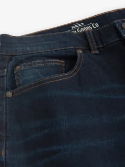 Diepblauw - Slim Fit - Authentieke stretch denim jeans