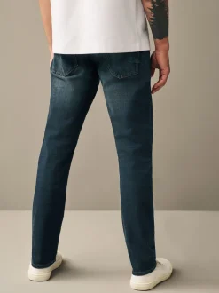 Diepblauw - Slim Fit - Authentieke stretch denim jeans