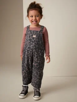 Dierenprint - Denim tuinbroek (3mnd -7jr)