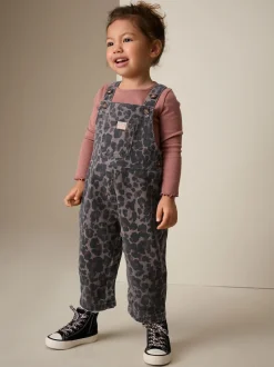 Dierenprint - Denim tuinbroek (3mnd -7jr)