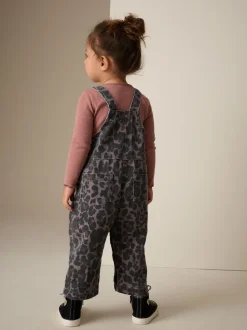 Dierenprint - Denim tuinbroek (3mnd -7jr)