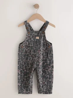 Dierenprint - Denim tuinbroek (3mnd -7jr)