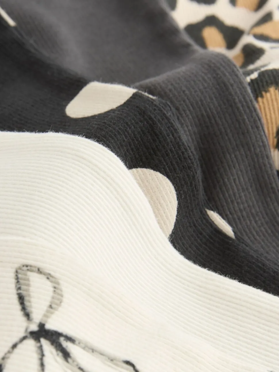 Dierenprint - Set van 5 flared leggings (3mnd-7jr)