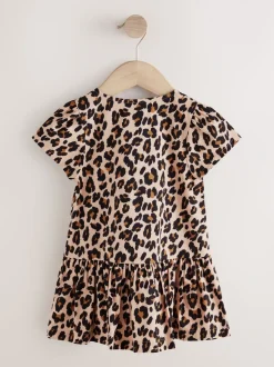 Dierenprint - Short Sleeve Cotton Dress (3mths-8yrs)