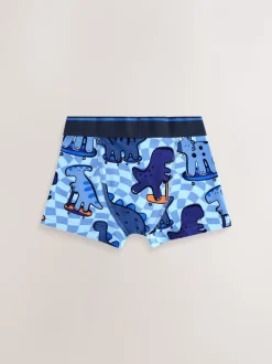 Dino Checkerboard - Junior karakter trunks 5 verpakking (1,5-16jr)