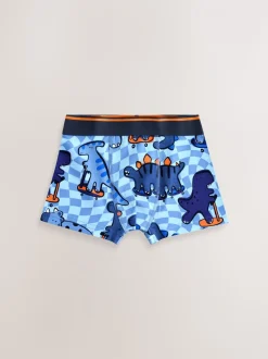 Dino Checkerboard - Junior karakter trunks 5 verpakking (1,5-16jr)