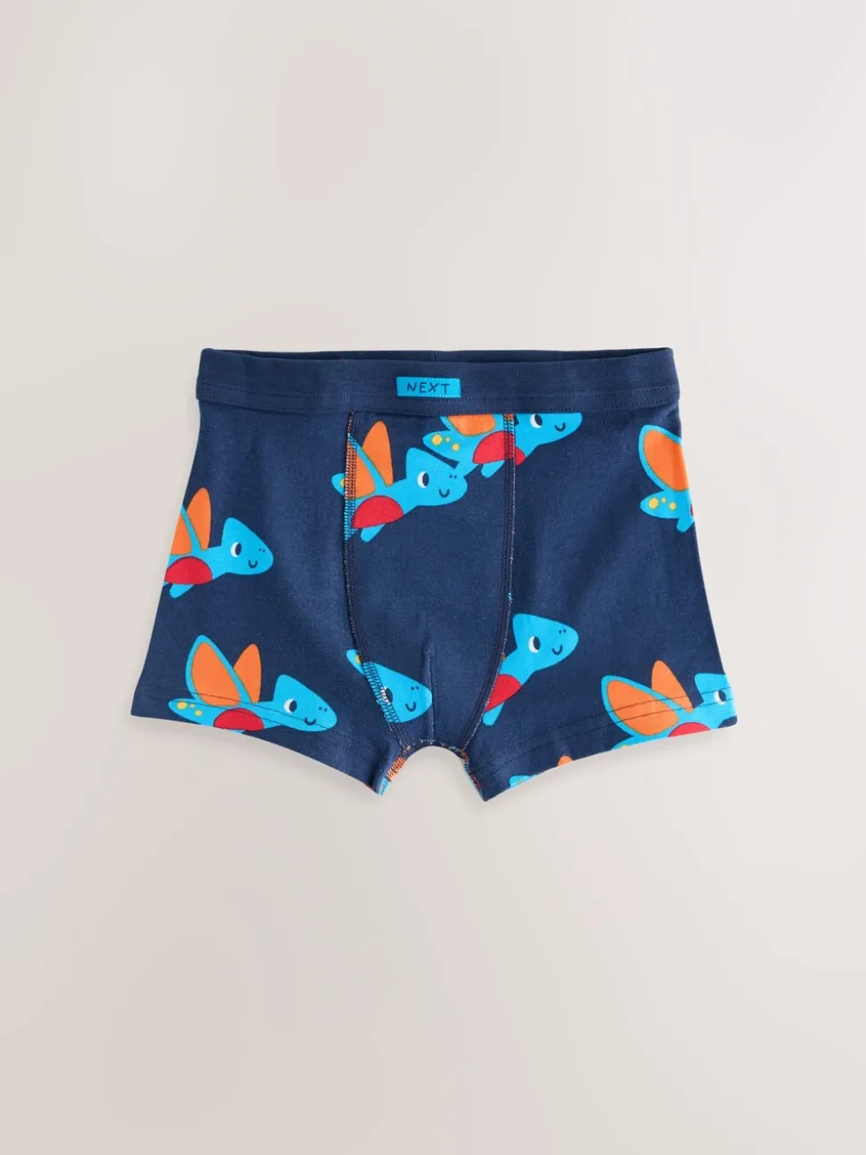 Diverse kleuren met dinosaurusprint - Set van 7 boxershorts met zachte tailleband (1,5-10 jr)