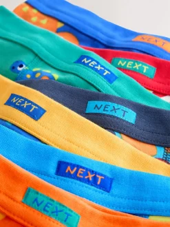 Diverse kleuren met dinosaurusprint - Set van 7 boxershorts met zachte tailleband (1,5-10 jr)