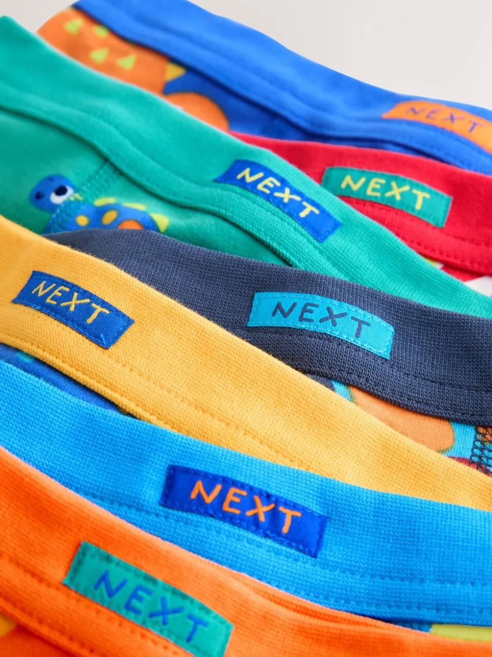 Diverse kleuren met dinosaurusprint - Set van 7 boxershorts met zachte tailleband (1,5-10 jr)