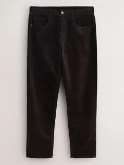 Donker bordeauxrood - Motionflex Corduroy Stretch Trousers