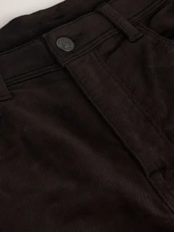 Donker bordeauxrood - Motionflex Corduroy Stretch Trousers