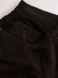 Donker bordeauxrood - Motionflex Corduroy Stretch Trousers