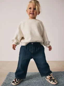 Donker gewassen denim - Jeans met wijde pijpen (3 mnd-7 jr)