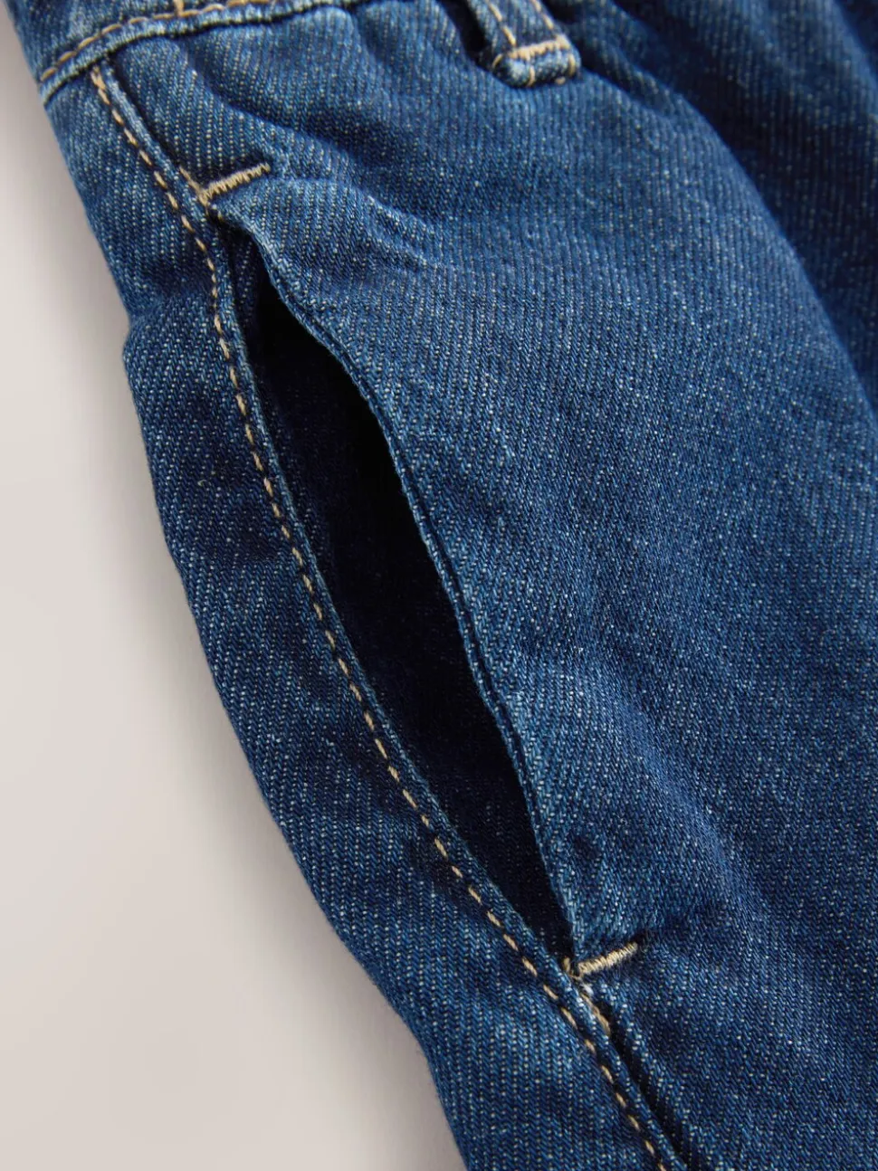 Donker gewassen denim - Jeans met wijde pijpen (3 mnd-7 jr)