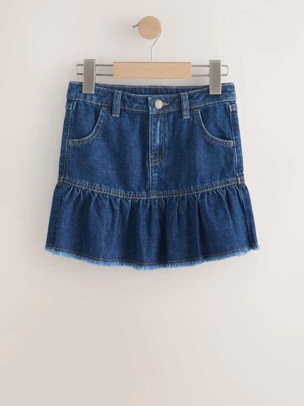 Donker gewassen denim - Katoenen rok (3-16jr)
