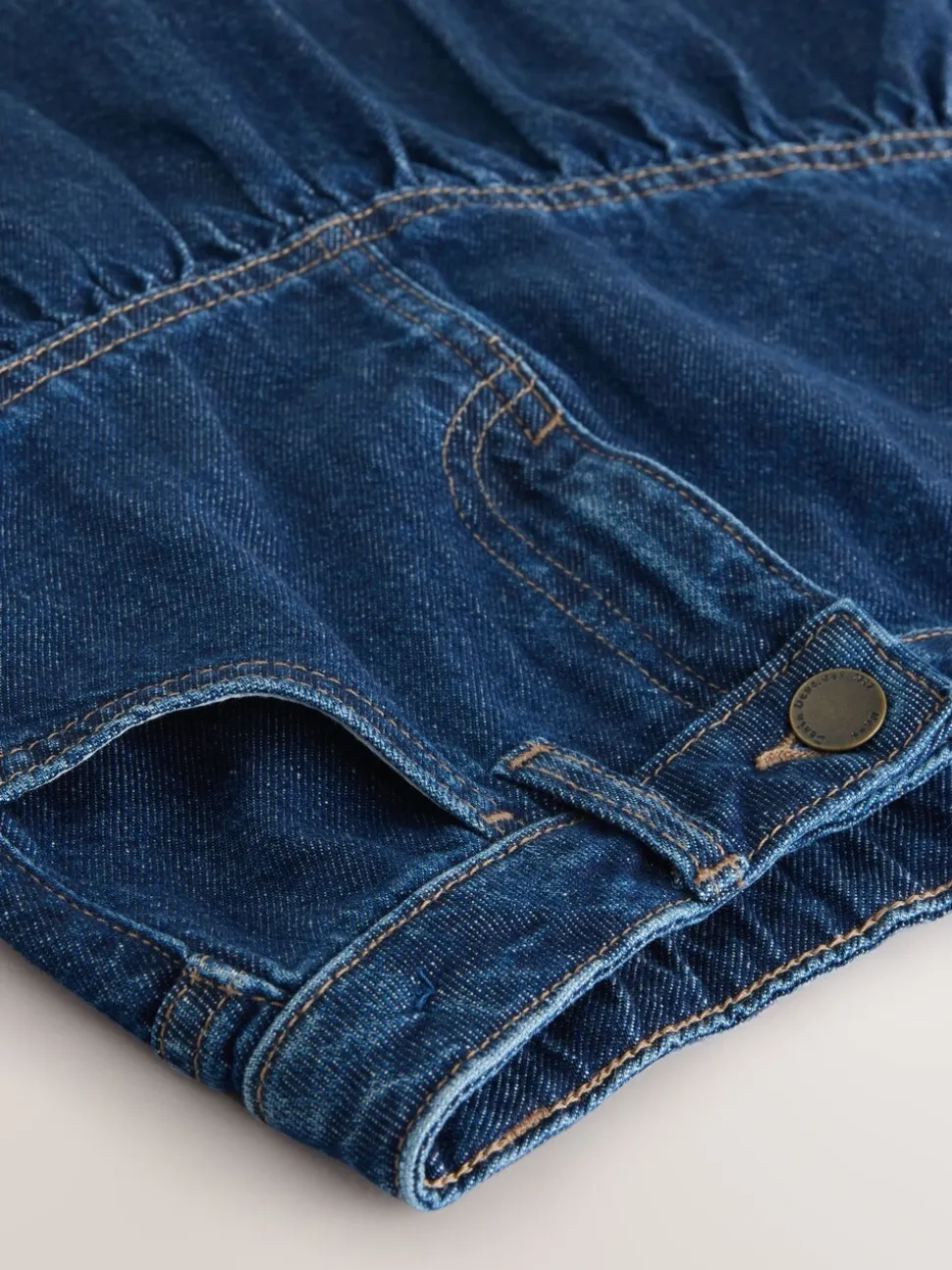 Donker gewassen denim - Katoenen rok (3-16jr)