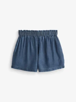Donker gewassen denim - Short met knopen (3 mnd-7 jr)