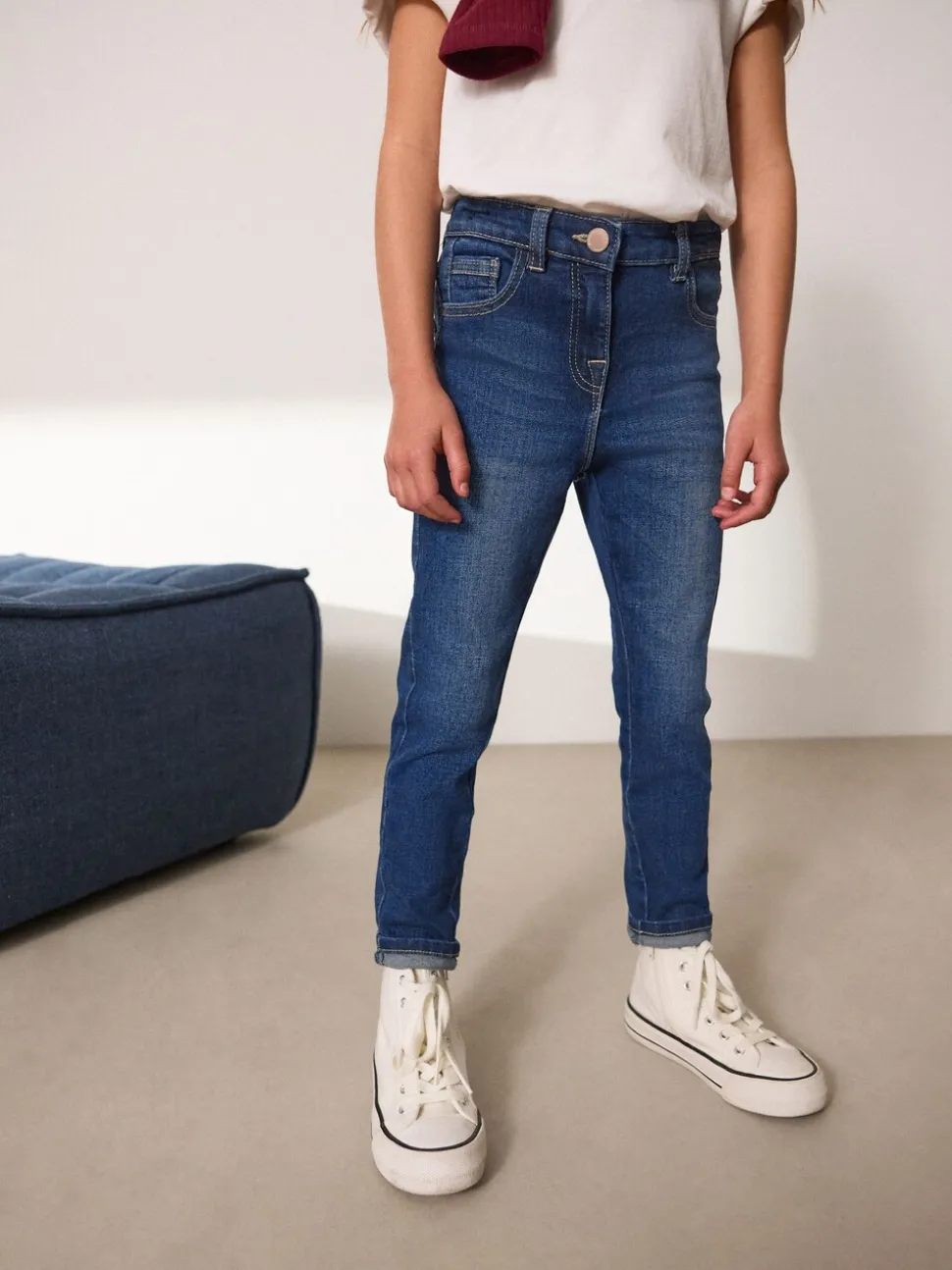 Donker gewassen denim - Skinny jeans (3-16 jr)