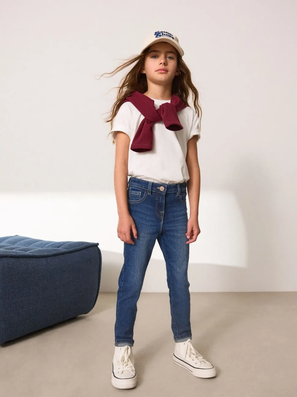 Donker gewassen denim - Skinny jeans (3-16 jr)