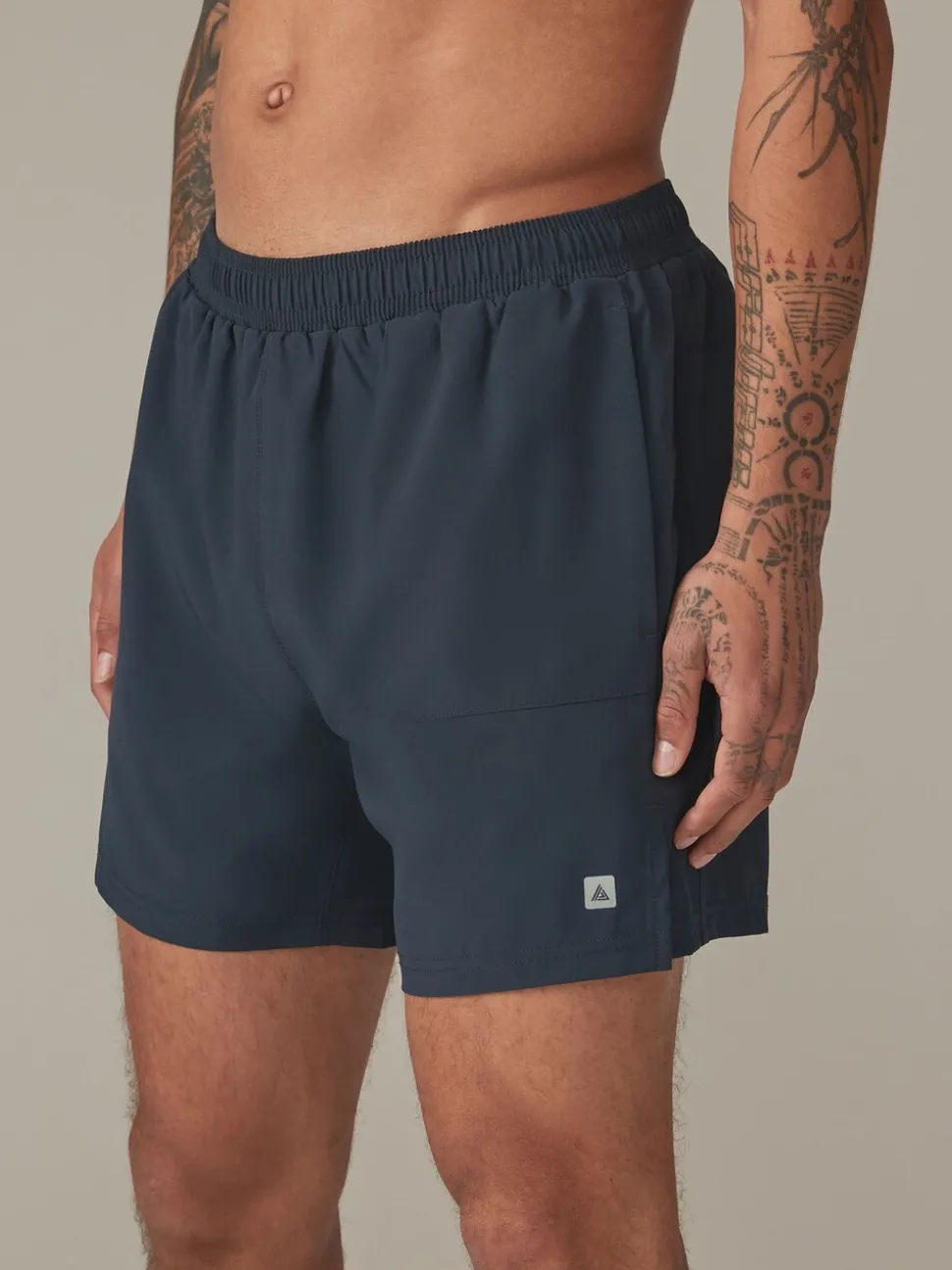 Donkerblauw - 7 inch - Active sportschoolshort