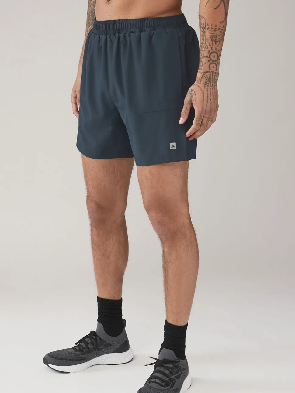 Donkerblauw - 7 inch - Active sportschoolshort