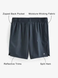 Donkerblauw - 7 inch - Active sportschoolshort