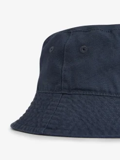 Donkerblauw - 100% katoenen canvas vissershoed (3mnd-16jr)