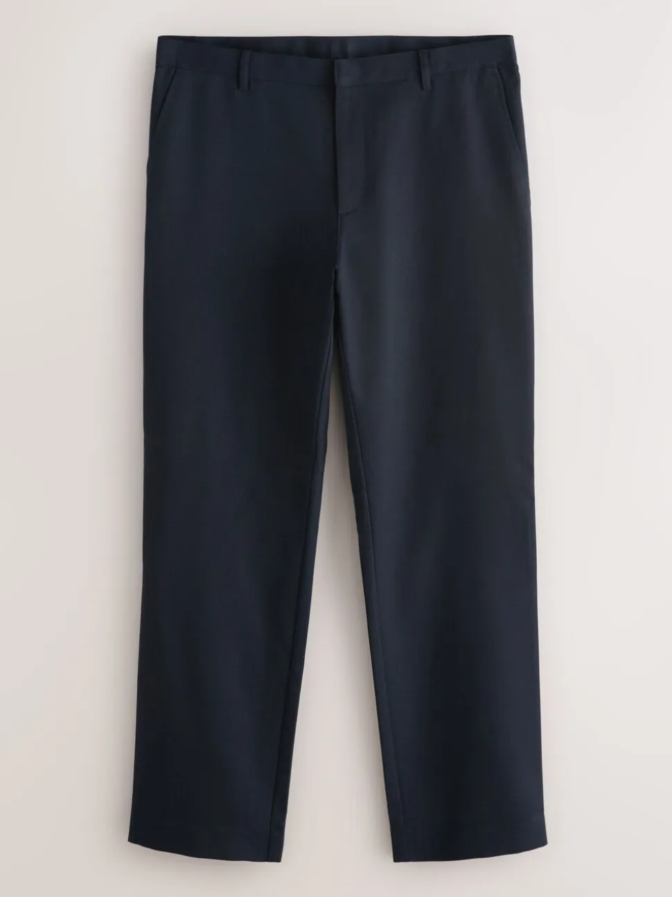 Donkerblauw - 2 Modieuze broeken zonder bandplooi