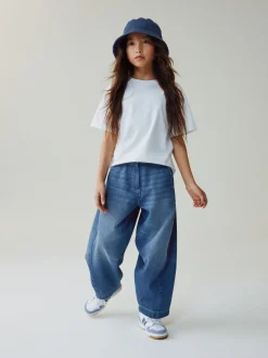 Donkerblauw - Barrel jeans (3-16jaar)
