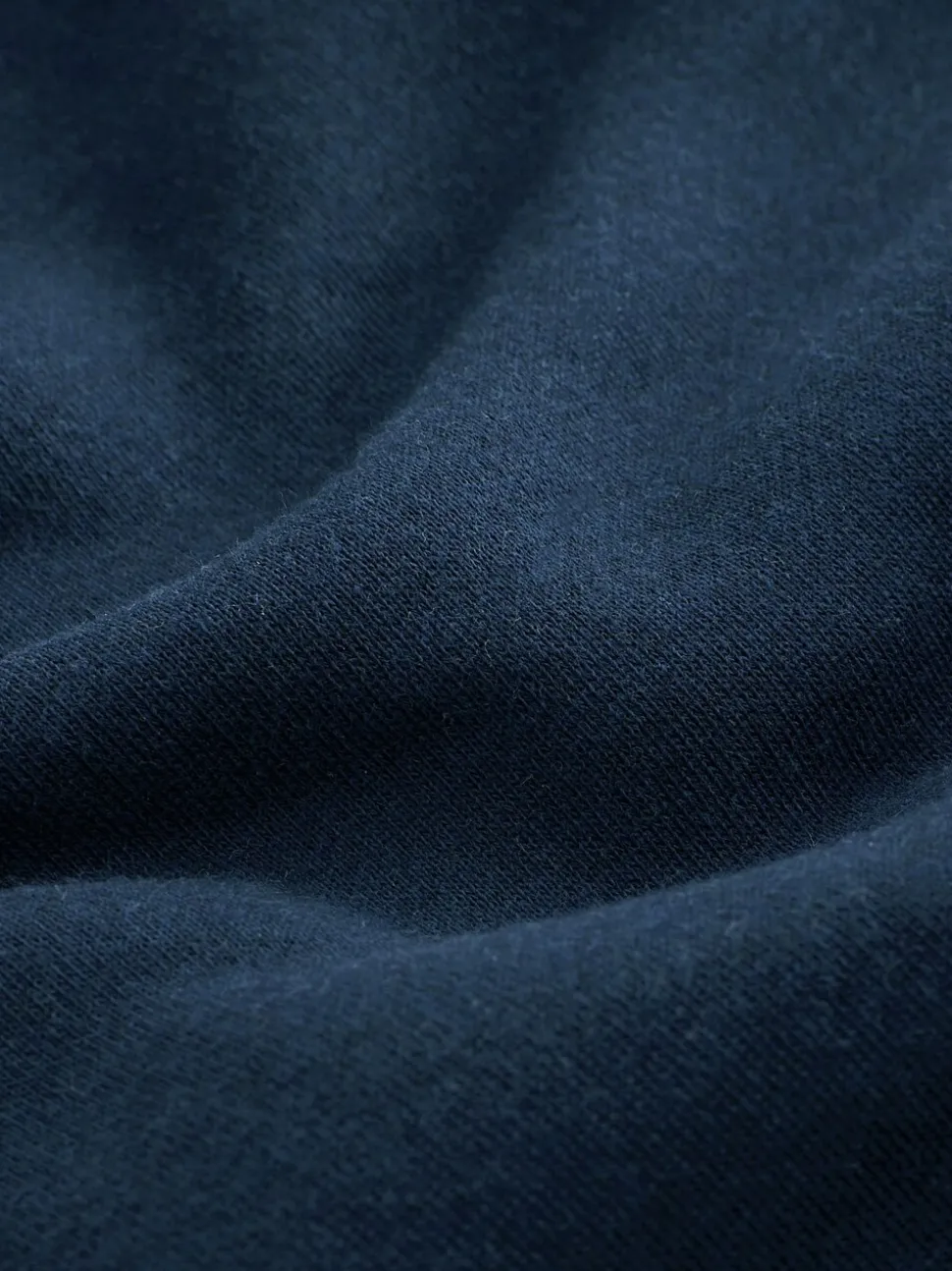 Donkerblauw - Borg hoodie met fleecevoering en volledige ritssluiting
