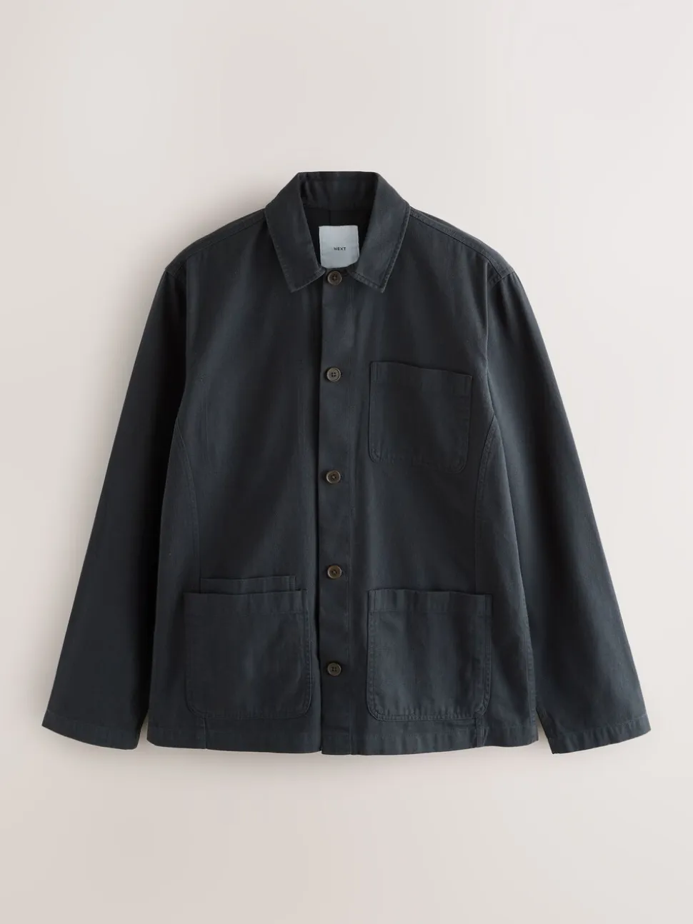 Donkerblauw - Chore Twill Shacket Overshirt